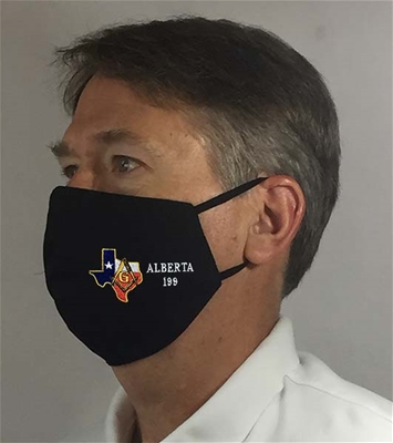 Texas Custom Masonic Lodge Face covering - 100% USA MADE